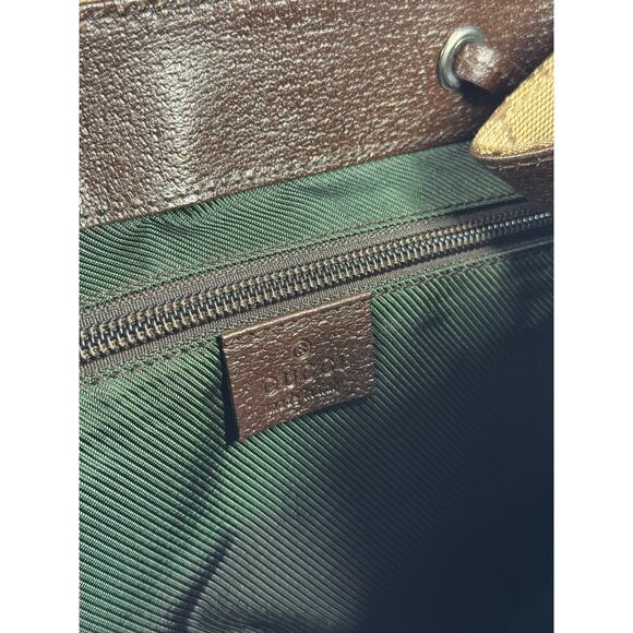 Gucci Vintage Brown GG Monogram Canvas Backpack - Picture 8 of 10